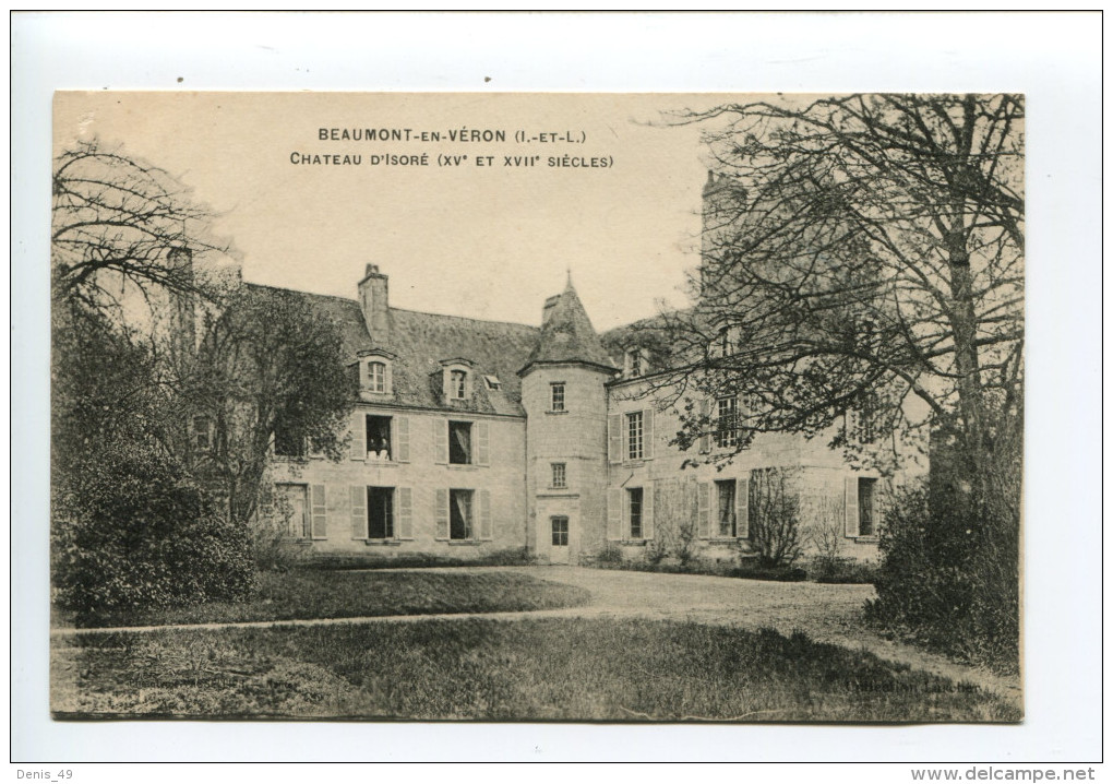 CPA BEAUMONT En Véron Château - Beaumont-la-Ronce