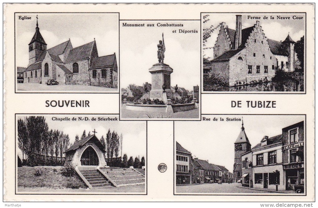 Souvenir De Tubize -Eglise-Monument Aux Combattants-Ferme De La Neuve Cour-Chapelle … - Tubeke