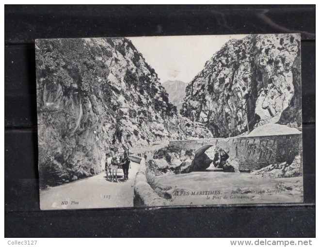 F01 - 06 - Route De Breil à Saorge - Le Pont De Giemanos - 1913 - Other & Unclassified