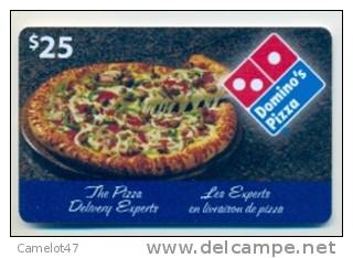 Domino´s Pizza Canada  Gift Card For Collection, Without Value # 1 - Gift Cards