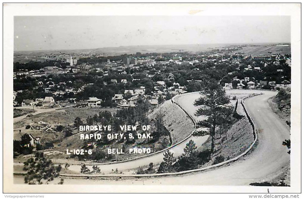 264571-South Dakota, Rapid City, RPPC, Bird's Eye View, Bell Photo No L-102-6 - Rapid City