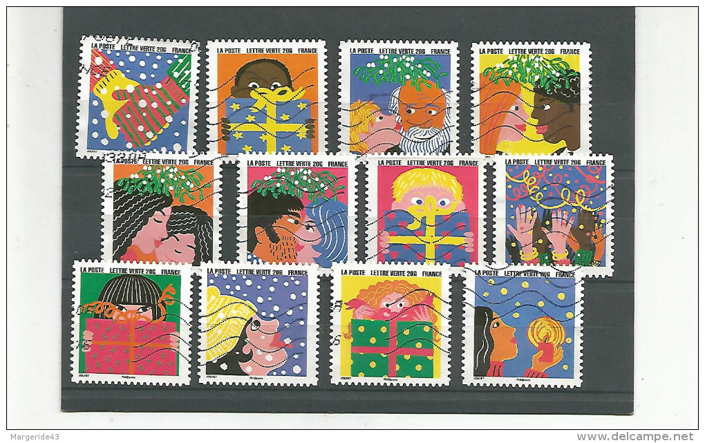 2015 SERIE COMPLETE VOEUX DE JOLIVET OBL. - Used Stamps