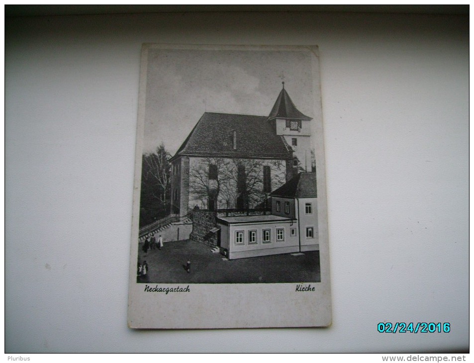 NECKARGARTACH  KIRCHE  , OLD  POSTCARD , O - Heilbronn