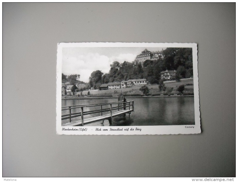 ALLEMAGNE RHENANIE DU NORD WESTPHALIE BLANKENHEIM EIFEL BLICK VOMSTEANDBAB AUF DIE BURG RESTAURANT EM DUFFES - Euskirchen