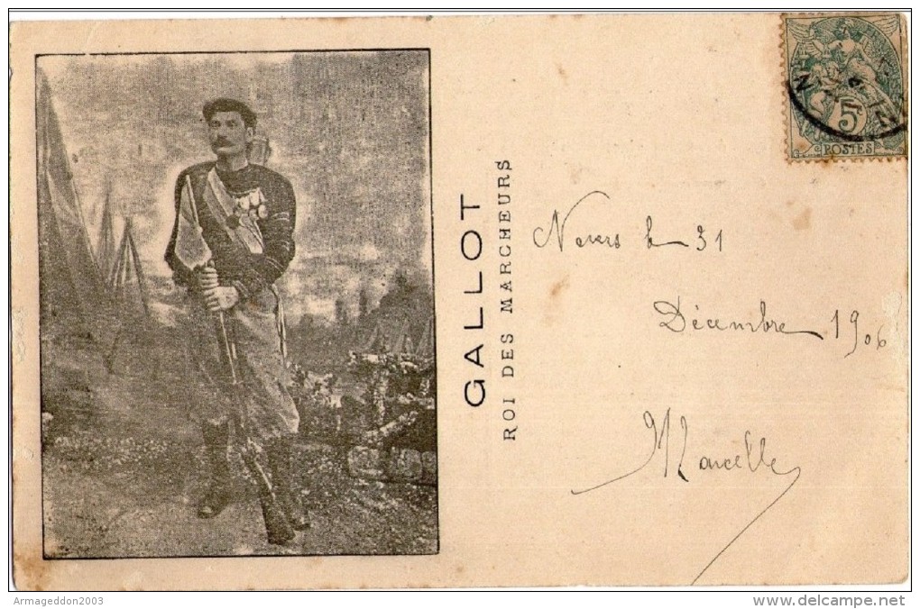 Y30 /  RARE  CPA 1900 GALLOT LE ROI DES MARCHEURS  / BE - Sporters