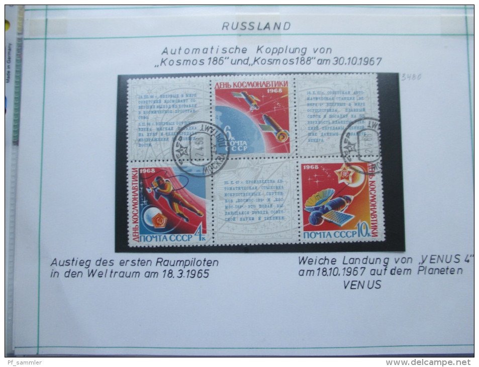 Slg. Luftwaffe / Zeppelin und Raumfahrt 1960 - 80er Jahre! Viele Belege / Sonderstempel und auch Blocks! Interessant!!