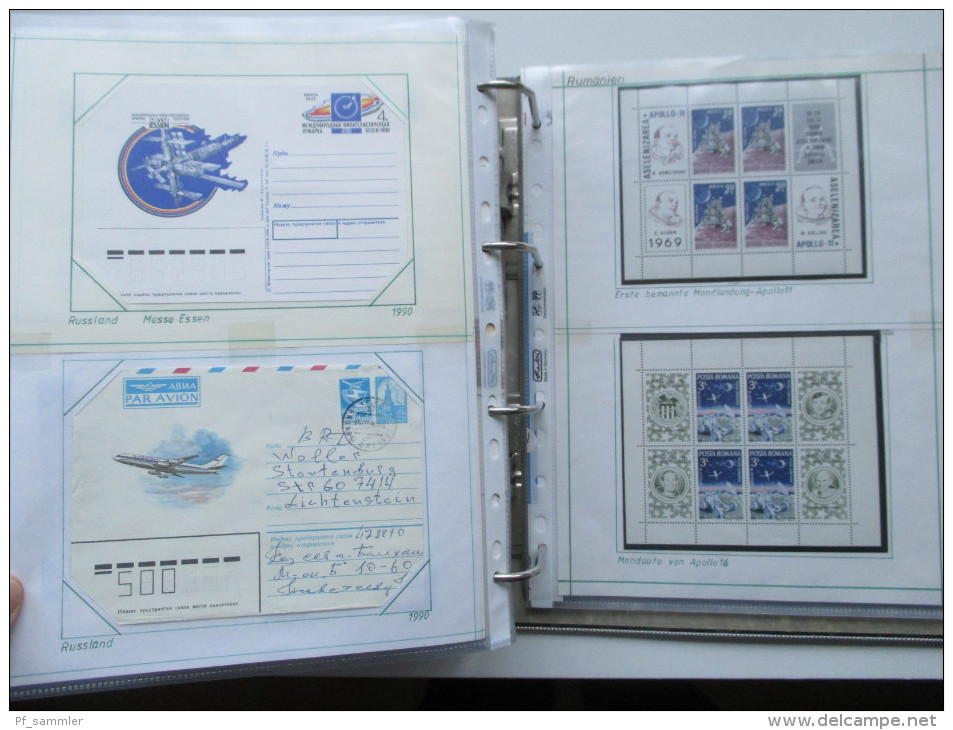 Slg. Luftwaffe / Zeppelin und Raumfahrt 1960 - 80er Jahre! Viele Belege / Sonderstempel und auch Blocks! Interessant!!