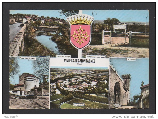 DF / 81 TARN / VIVIERS-LES-MONTAGNES / VUE GENERALE ET DIVERS ASPECTS DE LA COMMUNE / CIRCULÉE EN 1977 - Autres & Non Classés