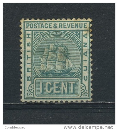 BRITISH  GUIANA    1890    1c  Sea  Green     MH (slight  Stain Hence Price)       MH - British Guiana (...-1966)