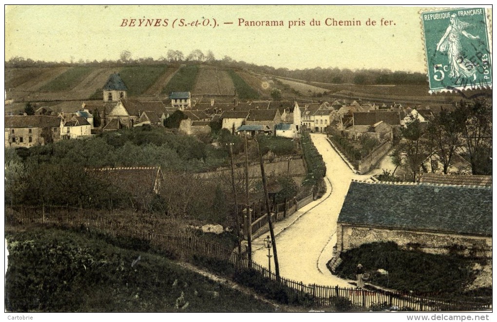 78 BEYNES Panorama Pris Du Chemin De Fer  Couleur - Beynes