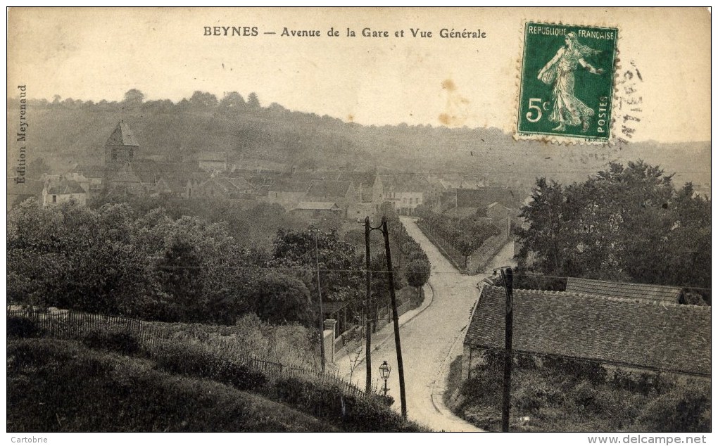 78 BEYNES Avenue De La Gare Et Vue Générale - Beynes
