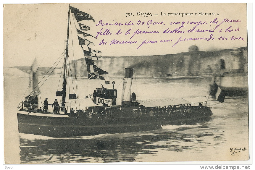 Remorqueur " Mercure " à Dieppe - Tugboats