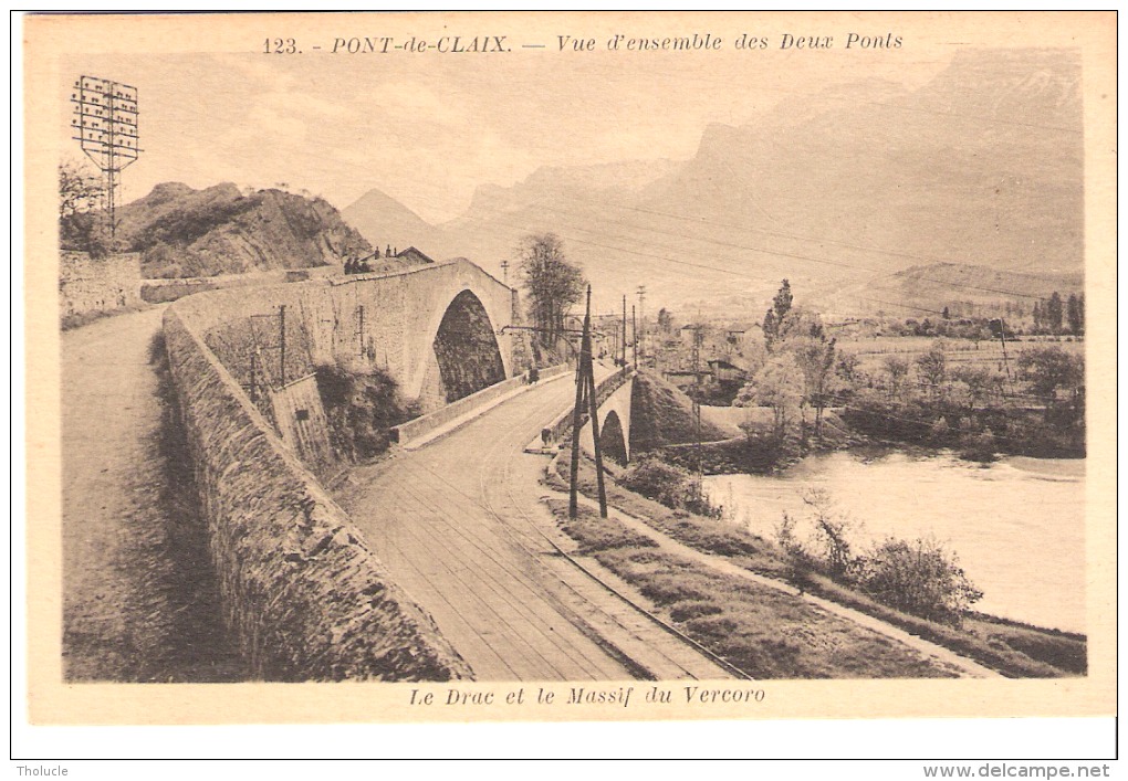 Pont*de-Claix (Echirolles-Isère)-Les Deux Ponts-Pont Sur Le Drac-ligne De Tram-Tramway-Massif De La Chartreuse-Vecors - Echirolles