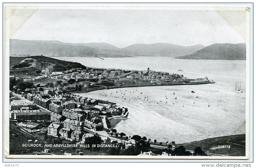 GOUROCK AND ARGYLLSHIRE HILLS IN DISTANCE - Renfrewshire