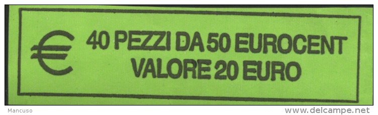 ITALIA  2010 - ROLL 50 CENT  ORIGINALE ZECCA - DATA VISIBILE - FDC - Rollos