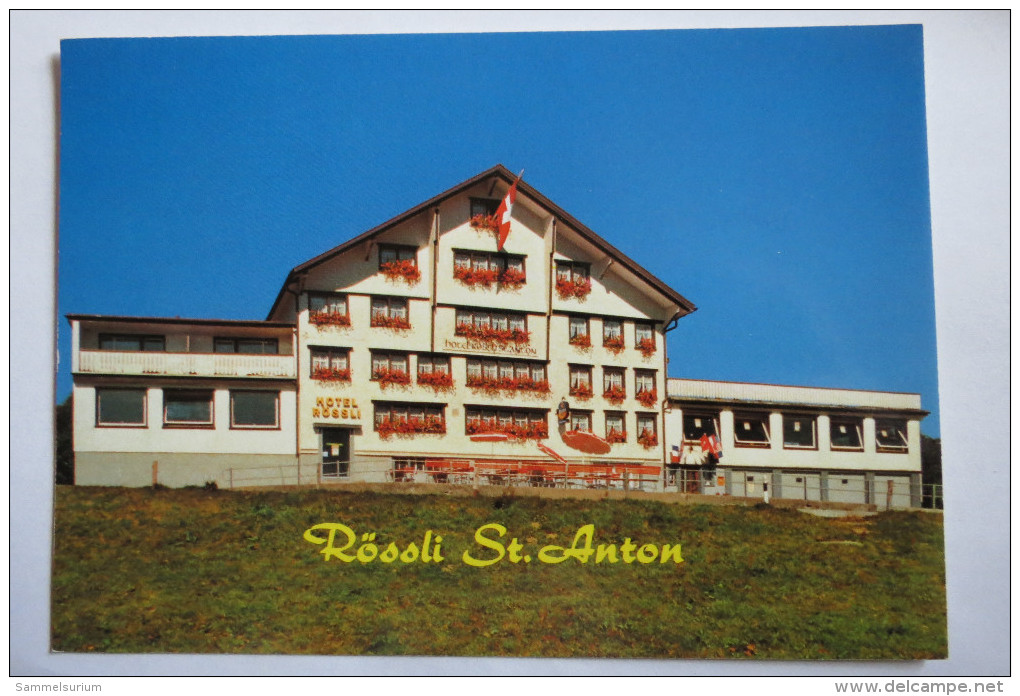 (8/6/70) AK "St. Anton" Hotel Restaurant Rössli, Oberegg - Oberegg