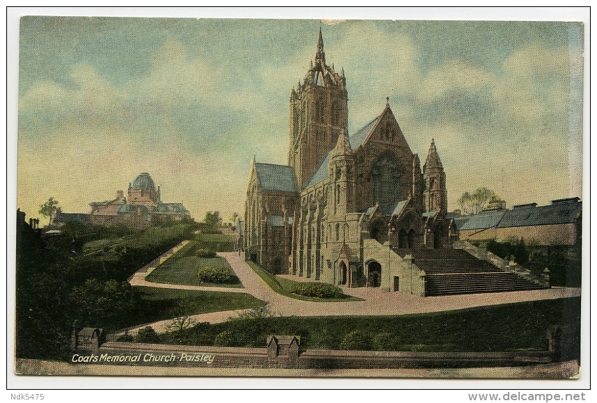 PAISLEY : COATS MEMORIAL CHURCH - Renfrewshire