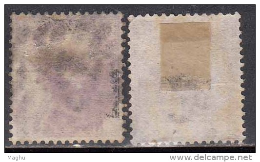 British East India Used 1974, 9p Shade Varities, - 1858-79 Compañia Británica Y Gobierno De La Reina