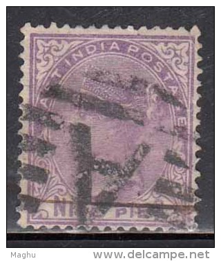 9p British East India Used 1974, - 1858-79 Kronenkolonie