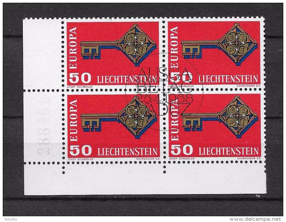 LOTE 2236  ///  LIECHTENSTEIN 1968 YT 446 EUROPA - Gebruikt