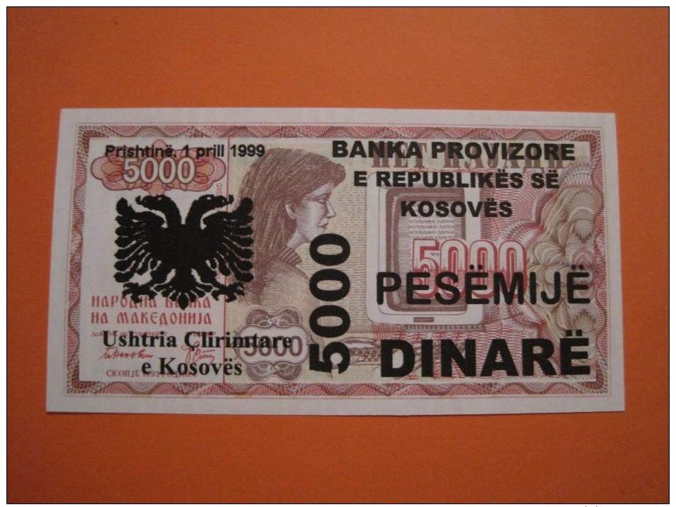 Serbia - Kosovo 5000 Dinara 1999 Unc - Serbia