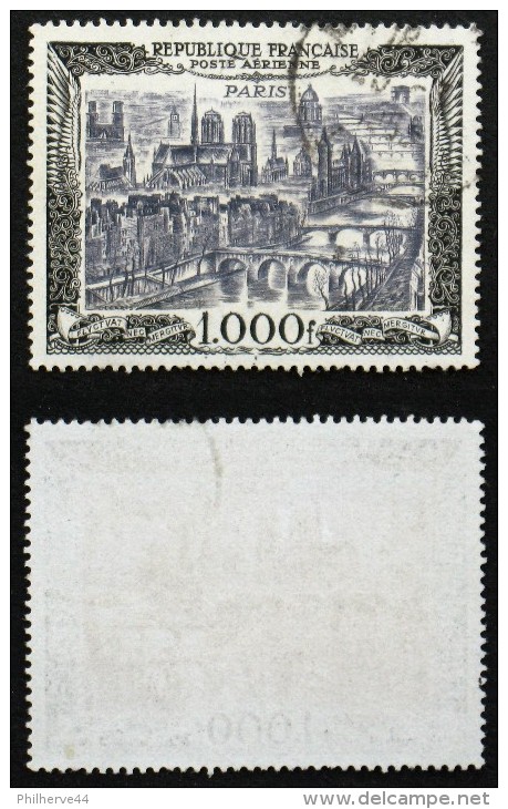 N° PA 29 1000F PARIS Oblit TB Cote 30€ - 1927-1959 Oblitérés