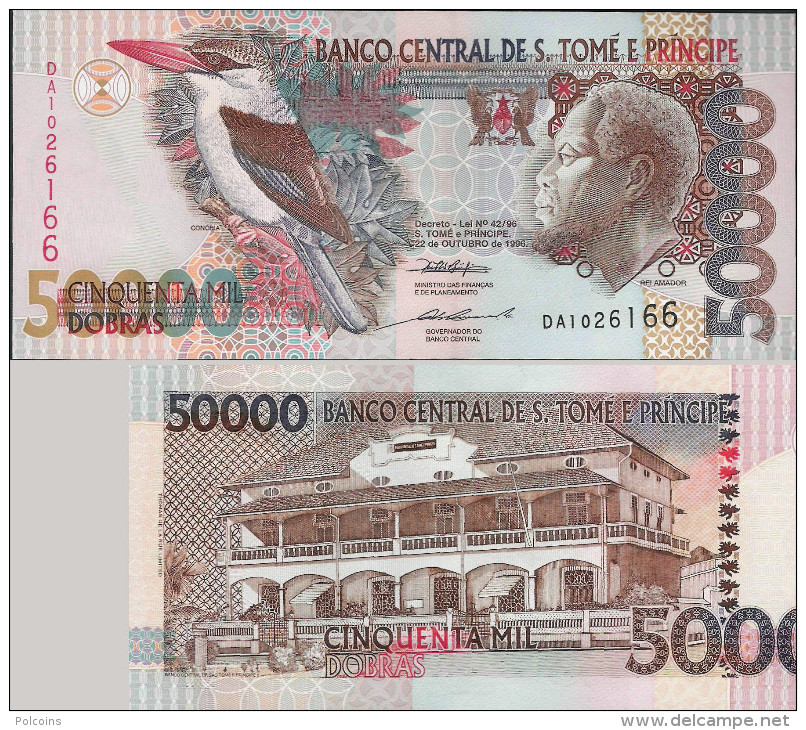 Sao Tome And Principe 1996 - 50000 Dobras - Pick 68 UNC - Sao Tomé Et Principe