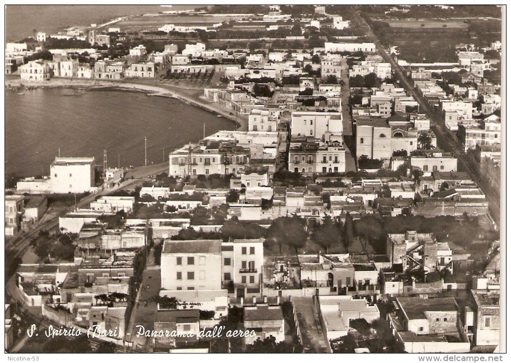 CT--N--1384--  S. SPIRITO  (  BARI  )  PANORAMA DALL'AEREO   VIAGGIATA  1957 - Bari