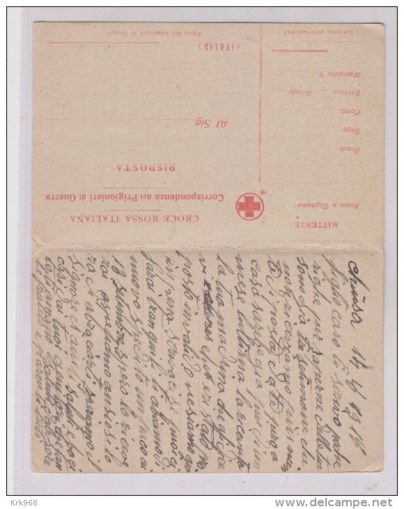 ITALY .WW I POW Nice Censored Stationery To AUSTRIA - Sonstige & Ohne Zuordnung