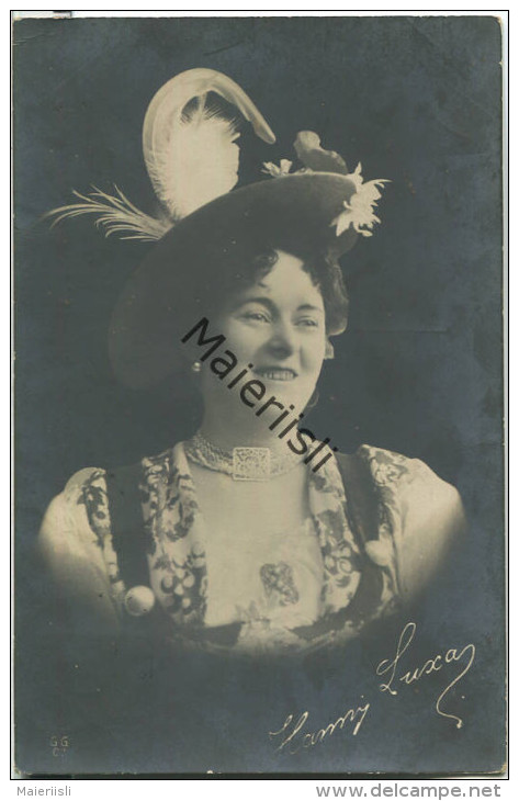 Hanny Luxa In Tracht - Foto-AK - Gel. 1906 - Artisti