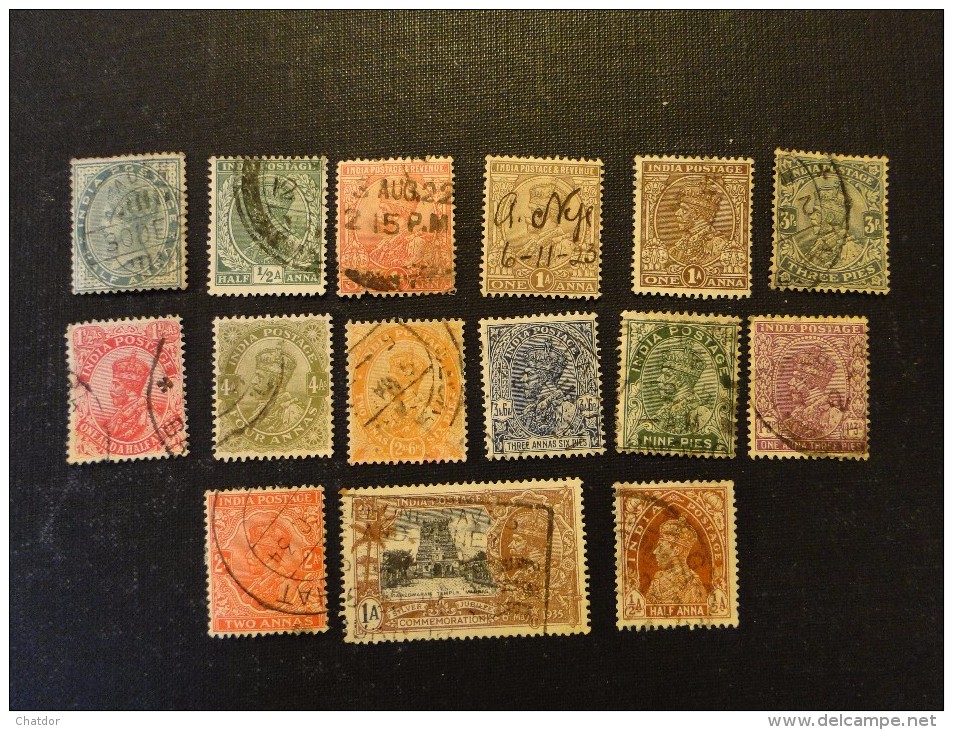 Inde : Inde Anglaise Lot De 15 Timbres Entre Y/T N° 32 Et 144 - Ungebraucht