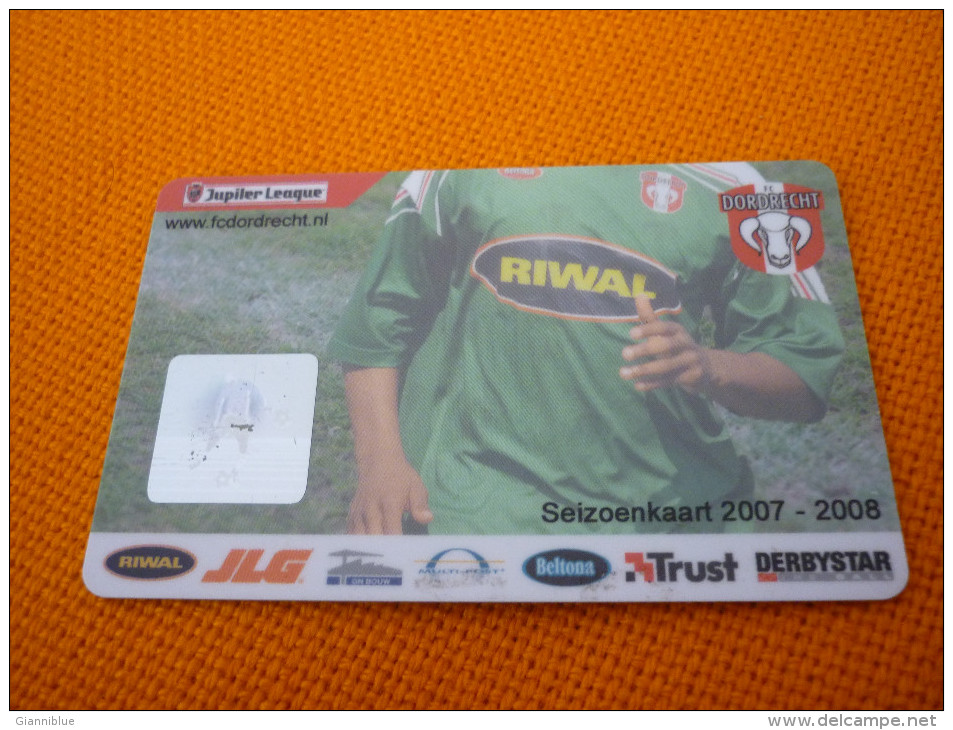 FC Dordrecht Jupiter League Football Season Card 07/08 From Netherlands - Sport