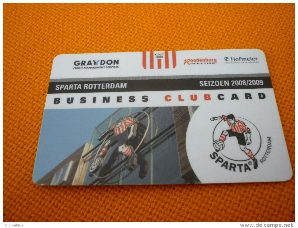 Sparta Rotterdam Football Season Card 08/09 From Netherlands - Sport