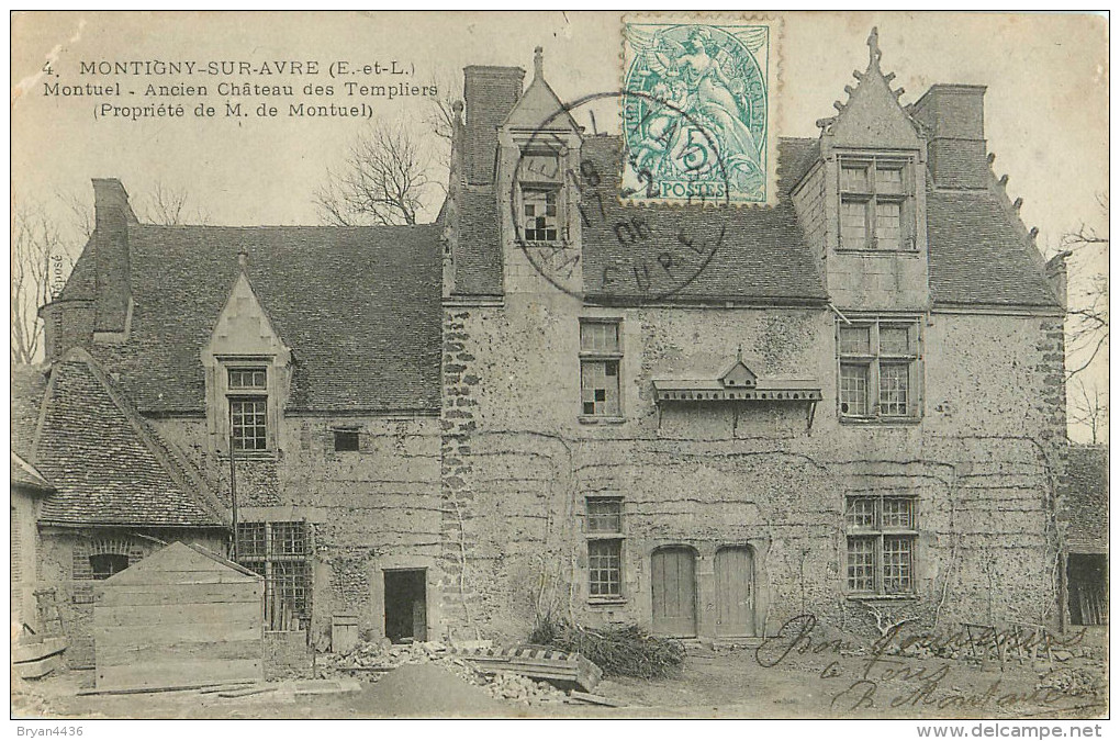 28 - Montigny Sur Avres - Eure Et Loir - Ancien Château Des Templiers - Voir Scans - Montigny-sur-Avre