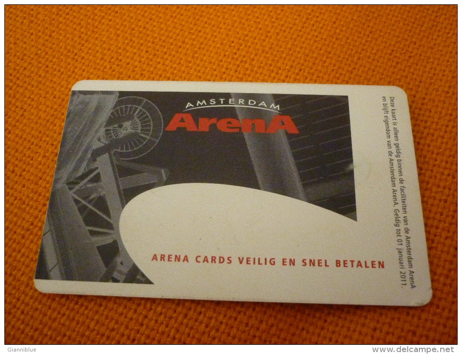 Ajax Amsterdam Arena Stadium Football Chip Card From Netherlands (concert/music/Madonna/box/boxing) - Sport