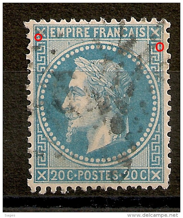 17 A3, 3° état, 20C NAPOLEON LAURE, Planché ! CENTRAGE TB. - 1863-1870 Napoléon III Lauré
