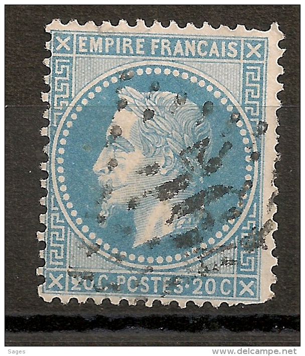 81 A3, 6° état, 20C NAPOLEON LAURE, Planché ! - 1863-1870 Napoleon III Gelauwerd