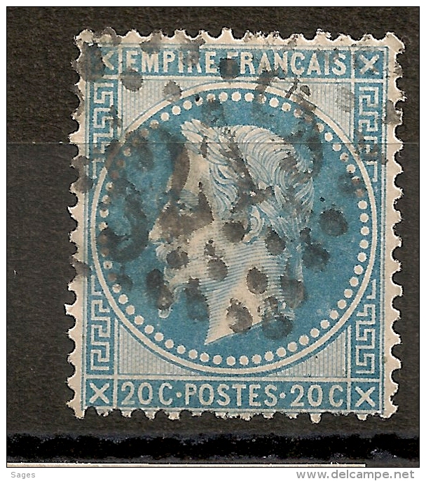 133 A3, 3° état, 20C NAPOLEON LAURE, Planché ! - 1863-1870 Napoléon III Lauré