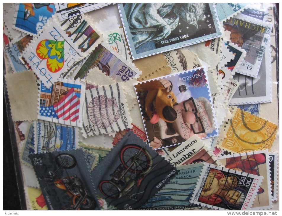 USA Colossal Mixture (duplicates, Mixed Condition) 2000 About 51% Commemoratives, 49% Definitives - Vrac (min 1000 Timbres)