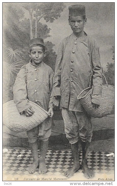 Maroc - Porteurs De Marché Marocains - Photo Alloza - Carte LL N°28 Non Circulée - Afrika