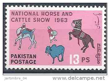 1963 PAKISTAN 173** Cheval, Bétail - Pakistan