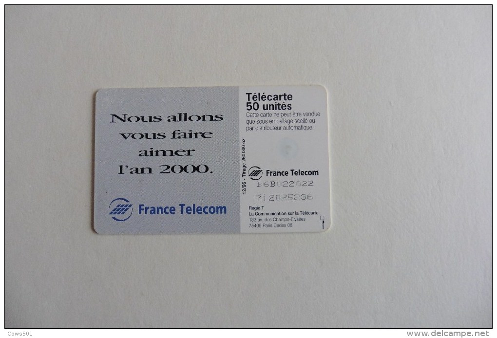 Télécarte France Télécom  :50 U : Dans L'An 2000 Il Y A 2 - 600 Agences