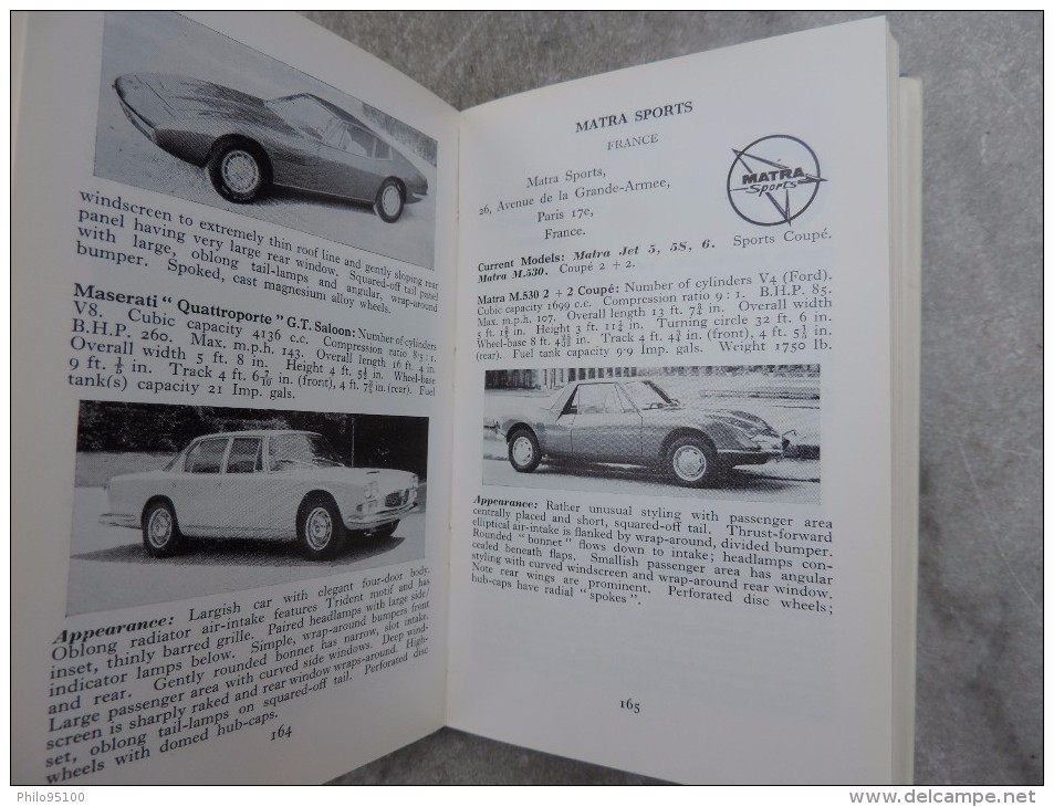 The Observer's Book Of AUTOMOBILES.1968 - Autres & Non Classés