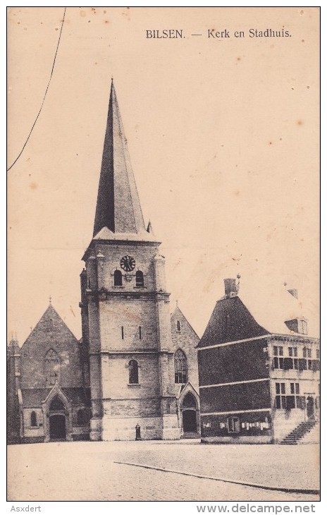 BILSEN - BILZEN  KERK En STADHUIS - Bilzen