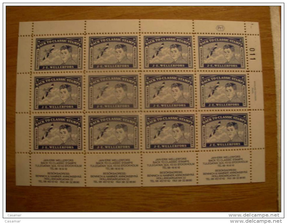 Stockholm Back To Classic Stamps JE Wellerfords Local Stamp - Emissions Locales