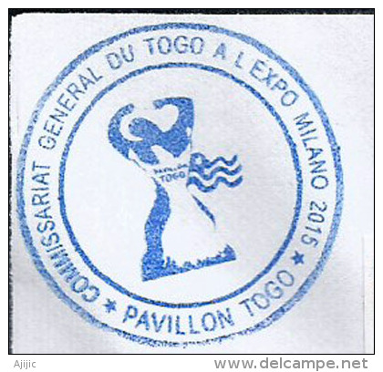 TOGO.EXPO MILANO 2015 ,lettre Du Pavillon TOGOLAIS Adressée En Andorre,avec Tampon Officiel De L´EXPO - 2015 – Milan (Italie)