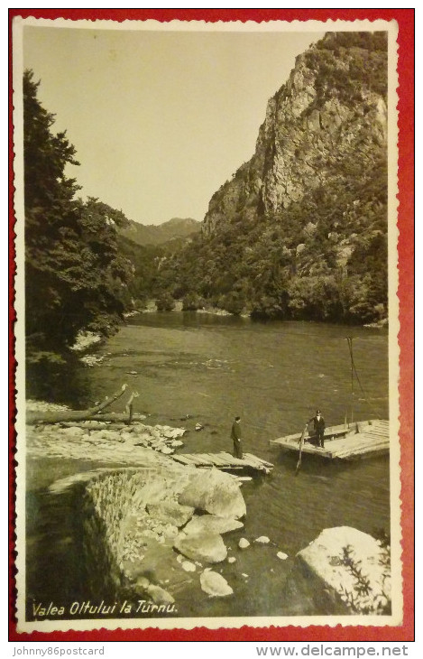 VALEA OLTULUI LA TURNU,PLUTA,FOTO VESA,1935,ROMANIA - Rumänien