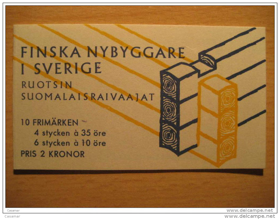 Booklet Yvert C570 Finska Nybyggare Sverige FINLAND Ship 10 Stamps Set Carnet Sweden - 1951-80