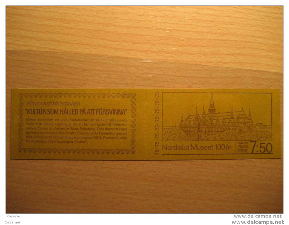 1973 Booklet Yvert C802 Nordiska Museet Agriculture Cow Horse Bread 4 Stamps Set Carnet Sweden - 1951-80