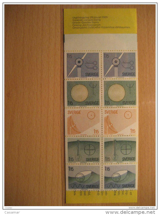 1980 Booklet Yvert C1078 Energikallor Geology Ecology 10 Stamps Set Carnet Sweden - 1951-80